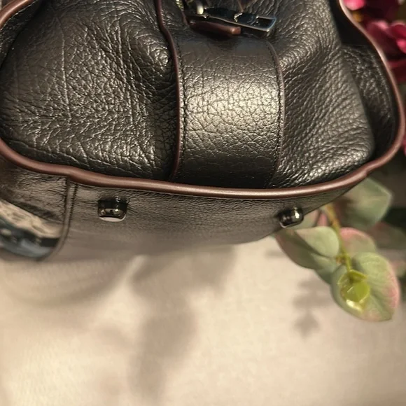 Coach Blue patchwork denim satchel/crossbody Bag - Picture 11 of 14